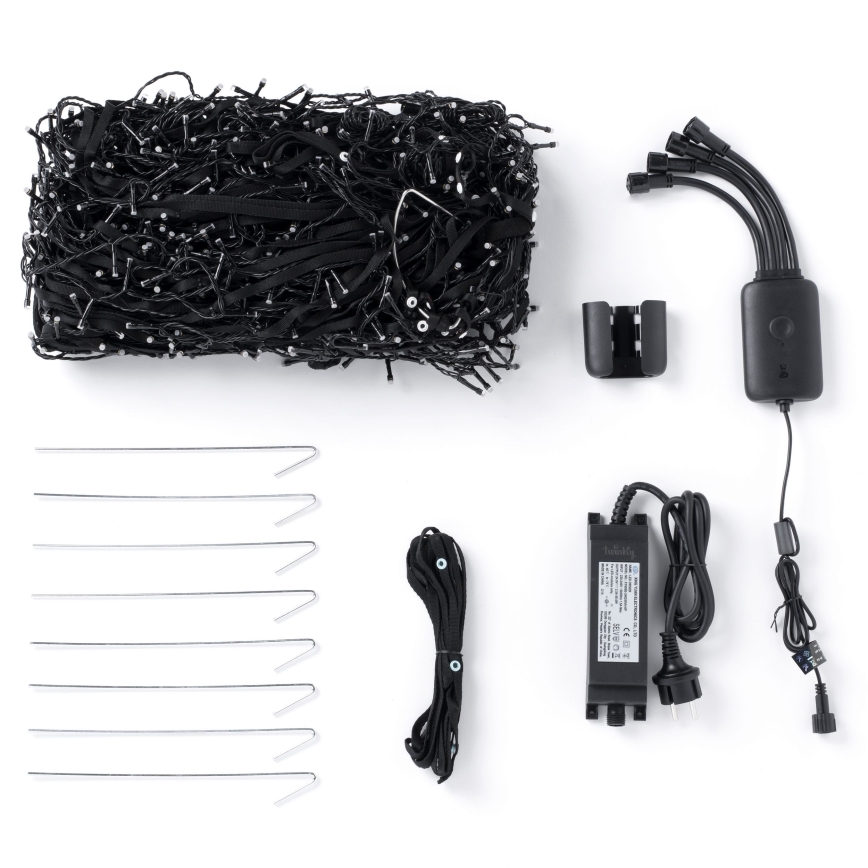 Twinkly - LED RGBW himmennettävä ulkokäyttöinen joulukuusi LIGHT TREE 1000 LEDiä 6 m IP44 Wi-Fi