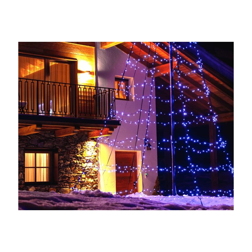 Twinkly - LED RGBW Himmennettävä ulko joulukuusi LIGHT TREE 450xLED 3m IP44 Wi-Fi