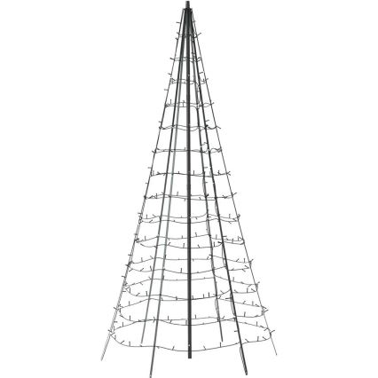 Twinkly - LED RGBW Himmennettävä ulko joulukuusi LIGHT TREE 450xLED 3m IP44 Wi-Fi