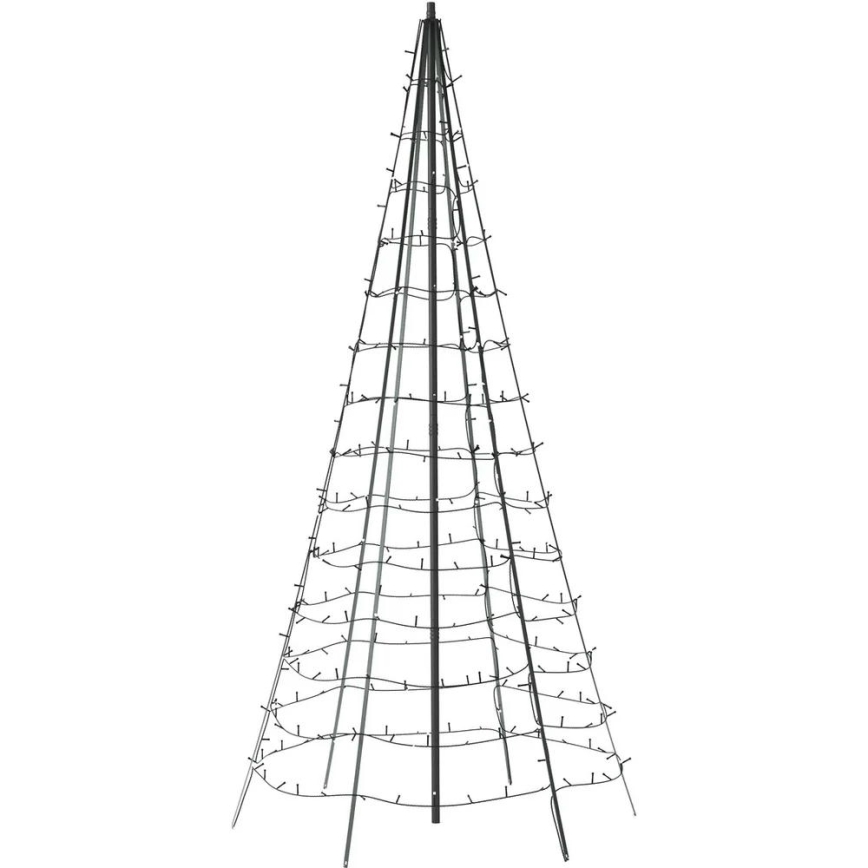 Twinkly - LED RGBW Himmennettävä ulko joulukuusi LIGHT TREE 450xLED 3m IP44 Wi-Fi
