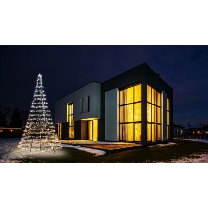 Twinkly - LED RGBW himmennettävä ulkokäyttöön tarkoitettu joulukuusi LIGHT TREE 750xLED 4m IP44 Wi-Fi