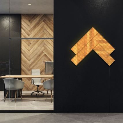 Twinkly - LED RGB Himmennyspaneeli SQUARES 64xLED 16x16 cm Wi-Fi