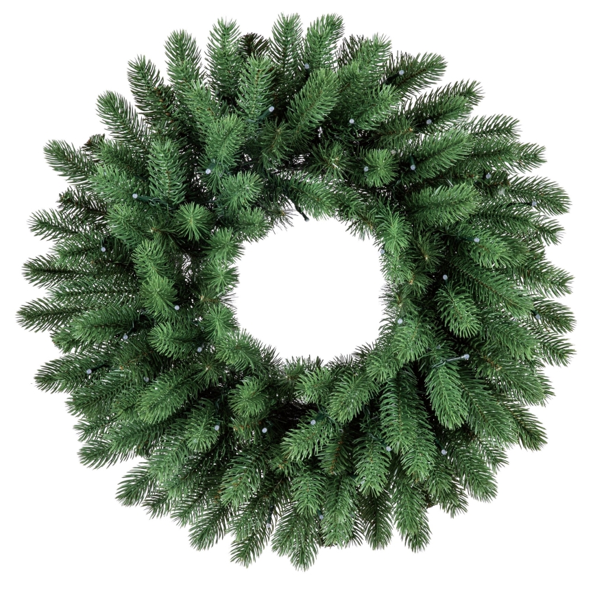 Twinkly - LED RGB Himmennettävä jouluseppele PRE-LIT WREATH 50xLED halkaisija 61cm Wi-Fi