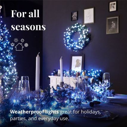 Twinkly - LED RGB Himmennettävä jouluseppele PRE-LIT WREATH 50xLED halkaisija 61cm Wi-Fi