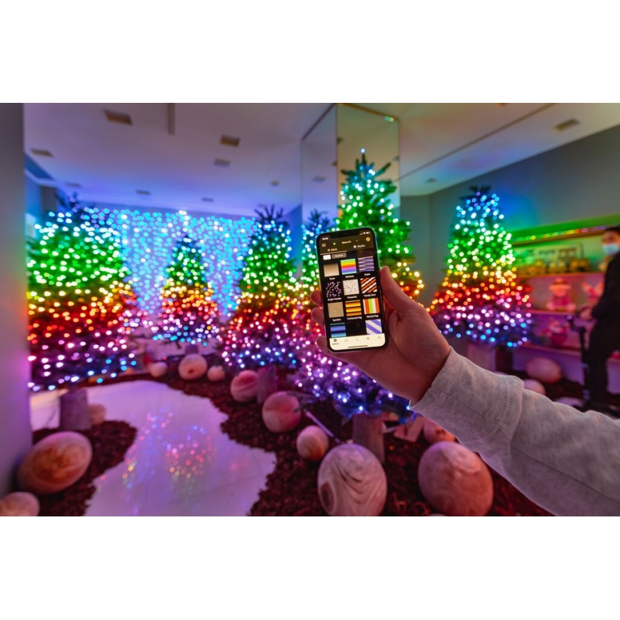 Twinkly - LED RGBW Himmennettävä ulko Jouluketju STRINGS 250xLED 23,5m IP44 Wi-Fi