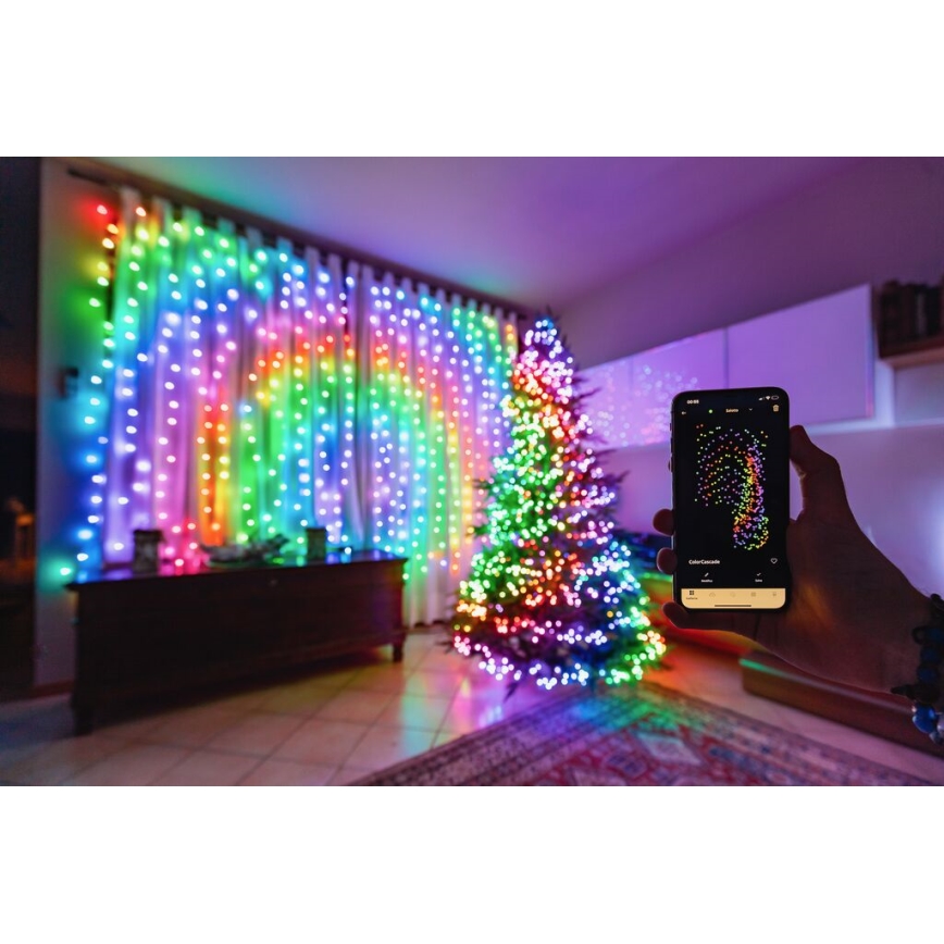 Twinkly - LED RGBW Himmennettävä ulko Jouluketju STRINGS 250xLED 23,5m IP44 Wi-Fi