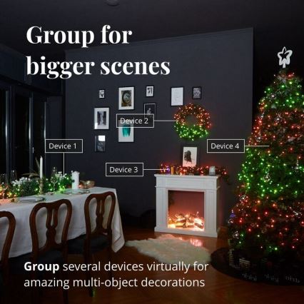 Twinkly - LED RGBW Himmennettävä ulko Jouluketju STRINGS 250xLED 23,5m IP44 Wi-Fi