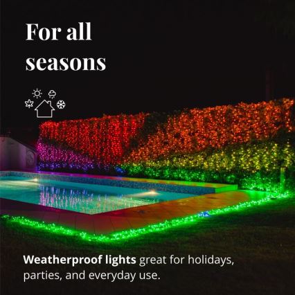 Twinkly - LED RGBW Himmennettävä ulko Jouluketju STRINGS 250xLED 23,5m IP44 Wi-Fi