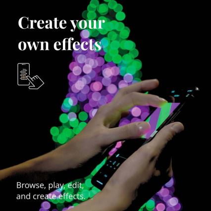 Twinkly - LED RGBW himmennettävä ulkokäyttöön tarkoitettu joulukoristevalosarja STRINGS 250xLED 23,5m IP44 Wi-Fi
