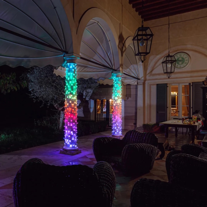 Twinkly - LED RGBW Himmennettävä ulko Jouluketju STRINGS 250xLED 23,5m IP44 Wi-Fi