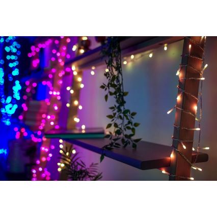 Twinkly - LED RGBW Himmennettävä ulko Jouluketju STRINGS 250xLED 23,5m IP44 Wi-Fi
