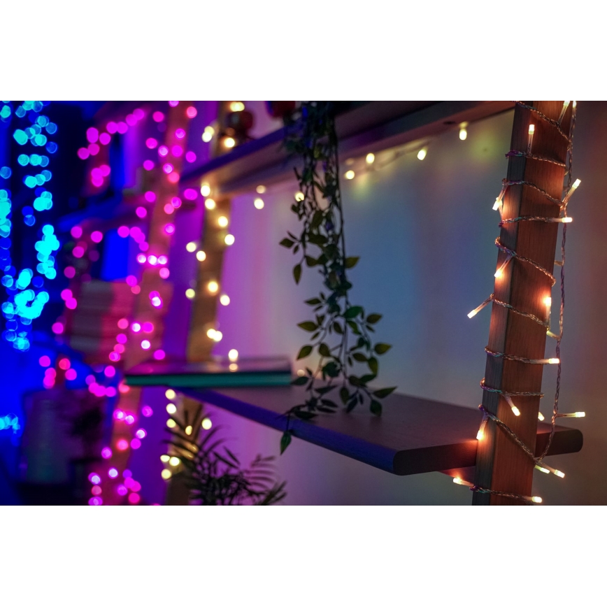 Twinkly - LED RGBW Himmennettävä ulko Jouluketju STRINGS 250xLED 23,5m IP44 Wi-Fi