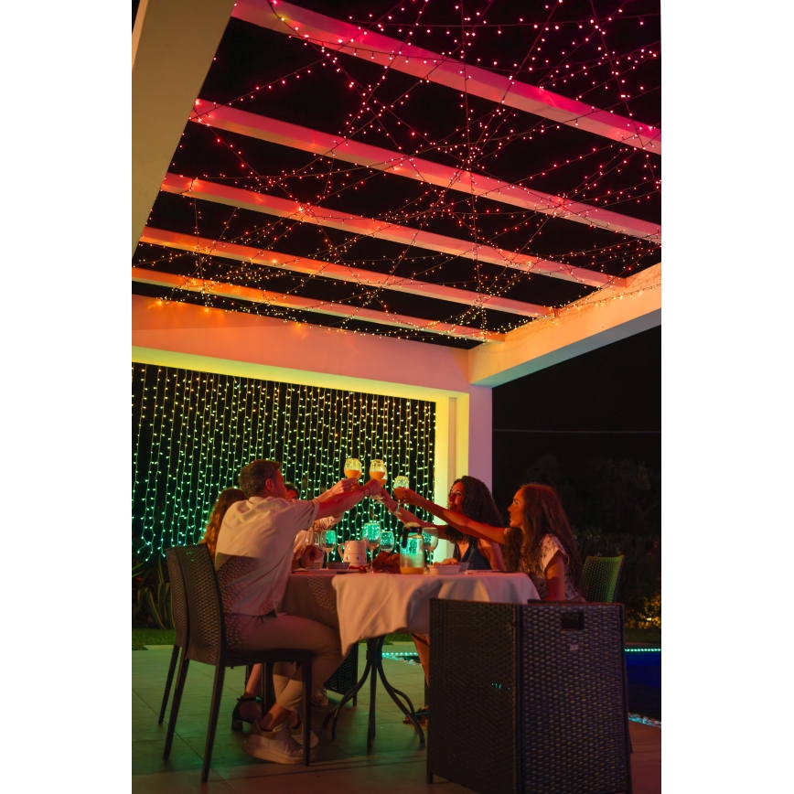Twinkly - LED RGBW Himmennettävä ulko Jouluketju STRINGS 250xLED 23,5m IP44 Wi-Fi