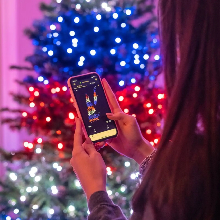 Twinkly - LED RGBW Himmennettävä ulko Jouluketju STRINGS 250xLED 23,5m IP44 Wi-Fi