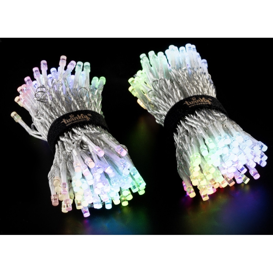 Twinkly - LED RGBW Himmennettävä ulko Jouluketju STRINGS 250xLED 23,5m IP44 Wi-Fi