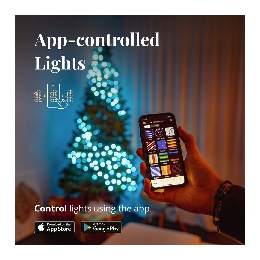 Twinkly - LED RGB Himmennettävä ulko Jouluketju STRINGS 250xLED 23,5m IP44 Wi-Fi