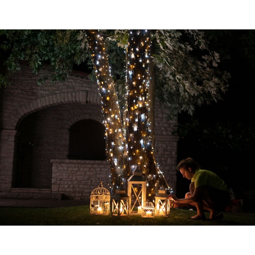 Twinkly - LED Himmennettävä ulko Jouluketju STRINGS 400xLED 35,5m IP44 Wi-Fi