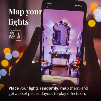 Twinkly - LED Himmennettävä ulko Jouluketju STRINGS 400xLED 35,5m IP44 Wi-Fi