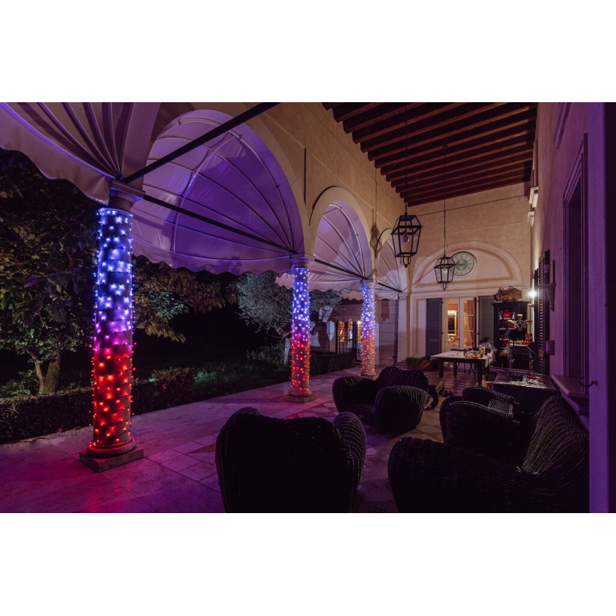 Twinkly - LED RGB Himmennettävä ulko Jouluketju STRINGS 400xLED 35,5m IP44 Wi-Fi