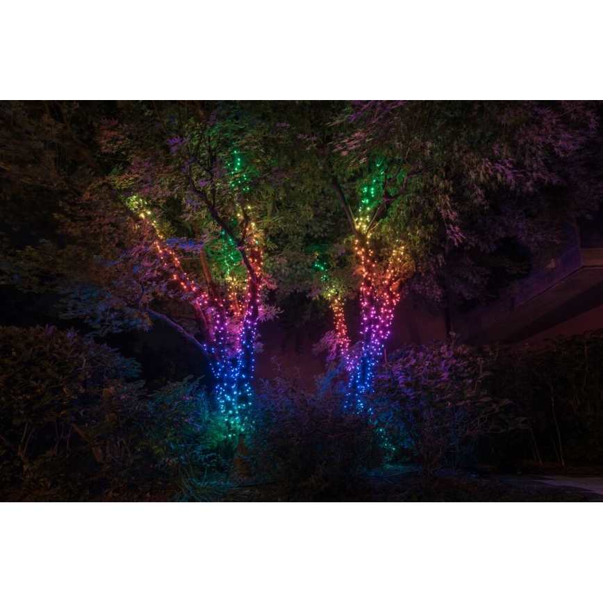 Twinkly - LED RGB Himmennettävä ulko Jouluketju STRINGS 400xLED 35,5m IP44 Wi-Fi