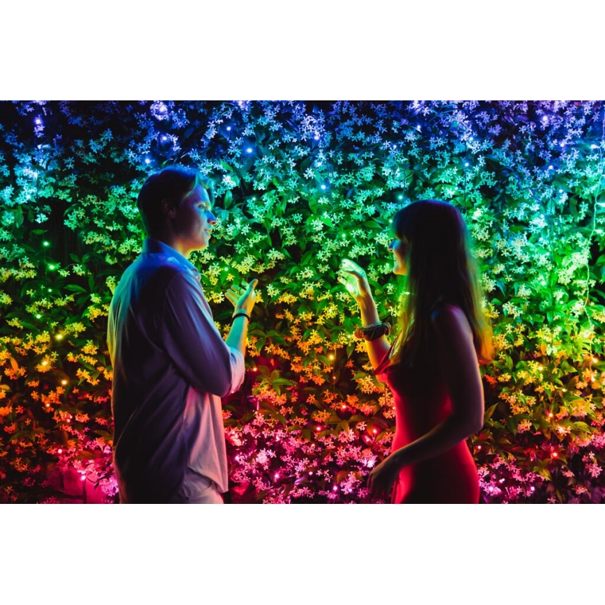 Twinkly - LED RGB Himmennettävä ulko Jouluketju STRINGS 600xLED 51,5m IP44 Wi-Fi