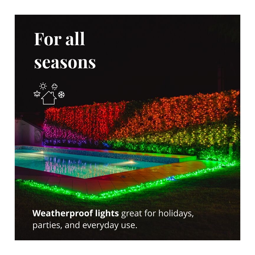 Twinkly - LED RGB Himmennettävä ulko Jouluketju STRINGS 600xLED 51,5m IP44 Wi-Fi