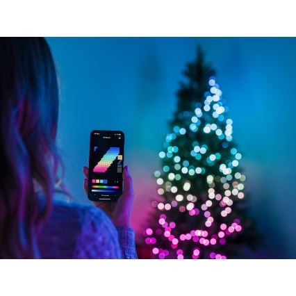 Twinkly - LED RGB Himmennettävä ulko Jouluketju STRINGS 750xLED 63,5m IP44 Wi-Fi