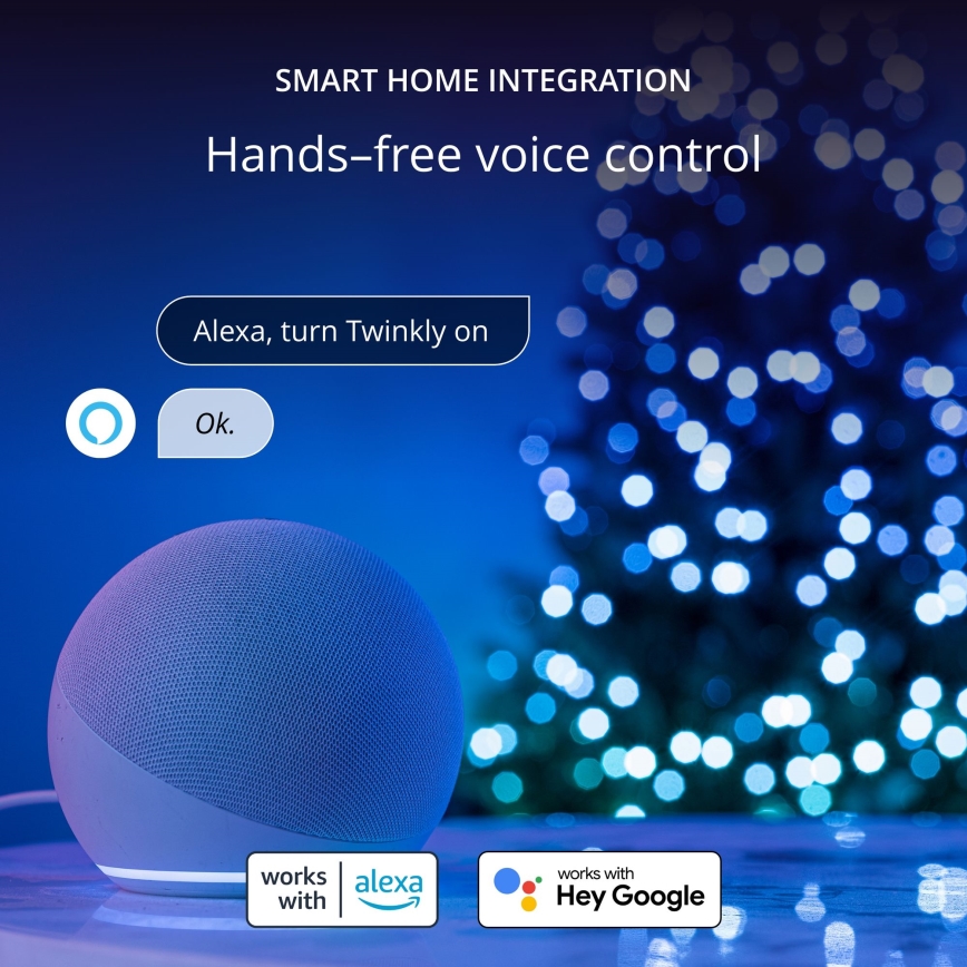 Twinkly - LED RGB Himmennettävä ulko Jouluketju STRINGS 750xLED 63,5m IP44 Wi-Fi
