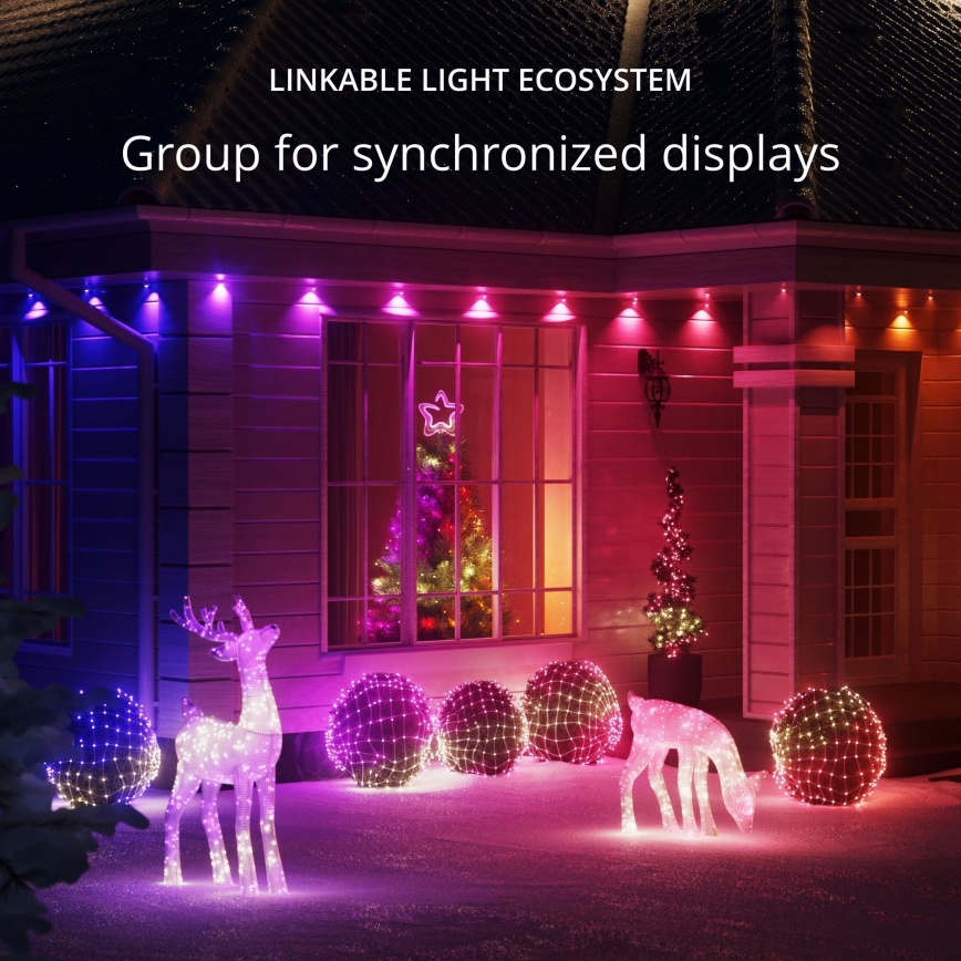 Twinkly - LED RGB Himmennettävä ulko Jouluketju STRINGS 750xLED 63,5m IP44 Wi-Fi