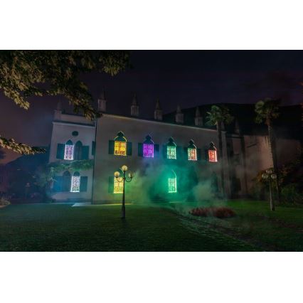 Twinkly - LED RGBW Himmennettävä ulko Valoverho CURTAIN 210xLED 6,1m IP44 Wi-Fi