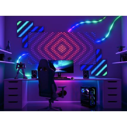 Twinkly TWW480STP-TEU - LED RGB Himmennettävä jouluverho LED 1x1m Wi-Fi