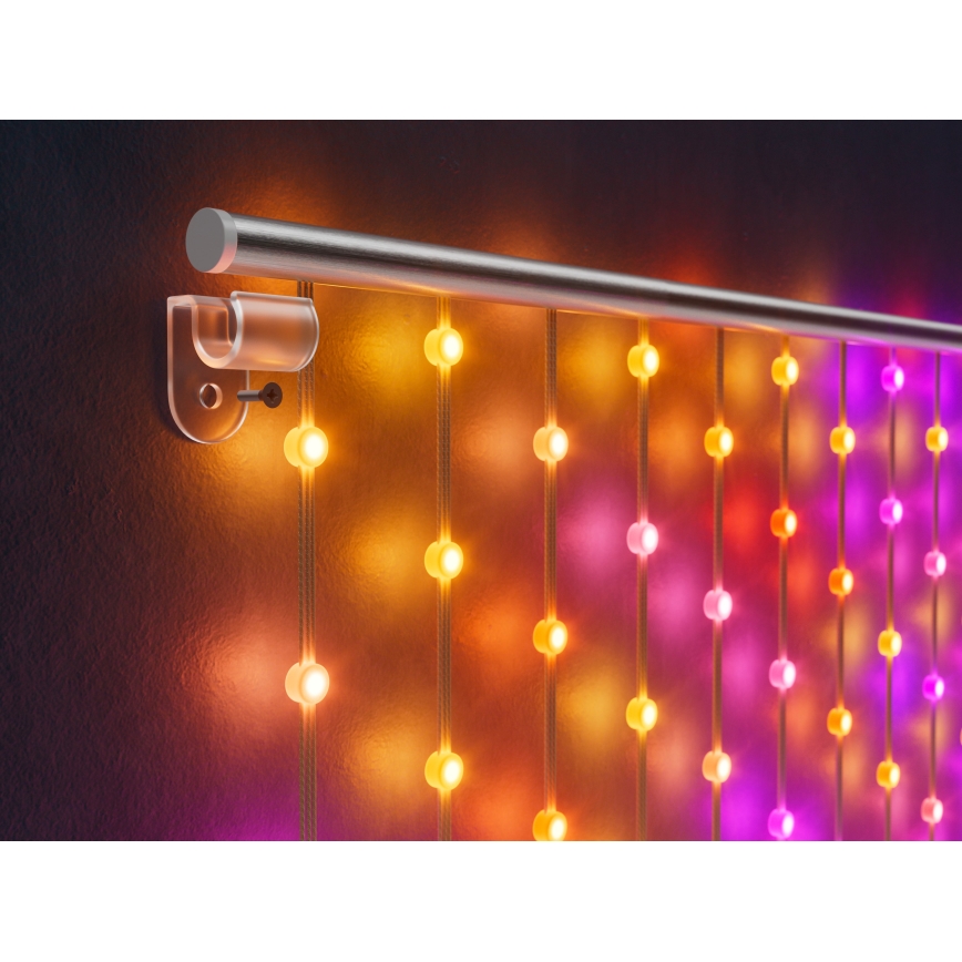 Twinkly TWW480STP-TEU - LED RGB Himmennettävä jouluverho LED 1x1m Wi-Fi
