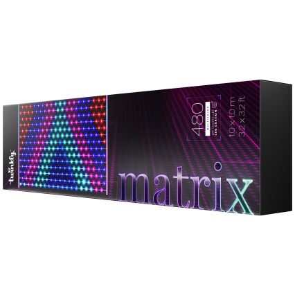 Twinkly TWW480STP-TEU - LED RGB Himmennettävä jouluverho LED 1x1m Wi-Fi