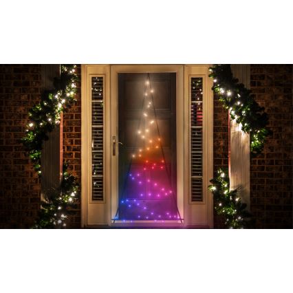 Twinkly - LED RGBW Himmennettävä ulko joulukuusi LIGHT TREE 70xLED IP44 Wi-Fi