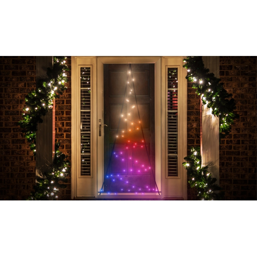 Twinkly - LED RGBW Himmennettävä ulko joulukuusi LIGHT TREE 70xLED IP44 Wi-Fi