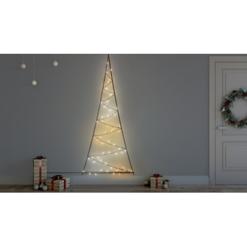 Twinkly - LED RGBW Himmennettävä ulko joulukuusi LIGHT TREE 70xLED IP44 Wi-Fi