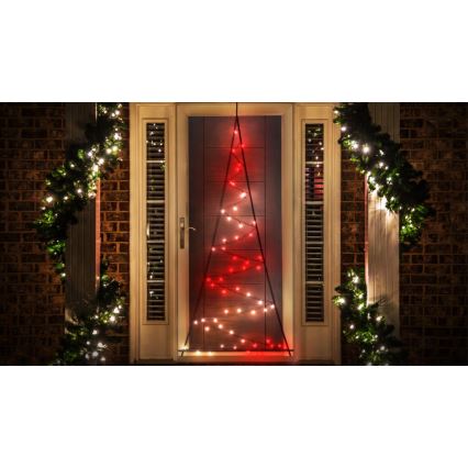 Twinkly - LED RGBW Himmennettävä ulko joulukuusi LIGHT TREE 70xLED IP44 Wi-Fi