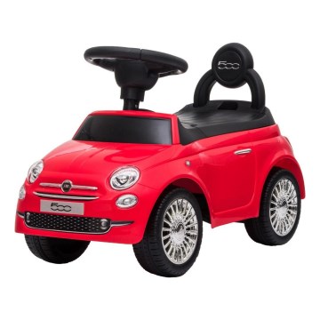 Työnnettävä auto Fiat 500 punainen