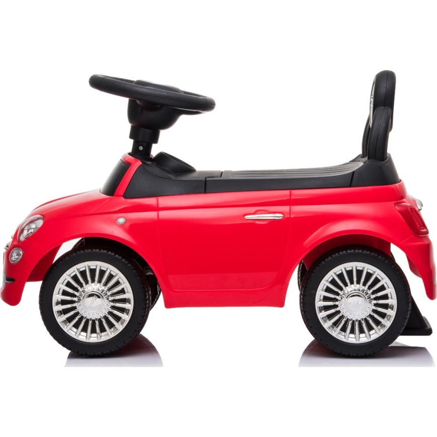 Työnnettävä auto Fiat 500 punainen