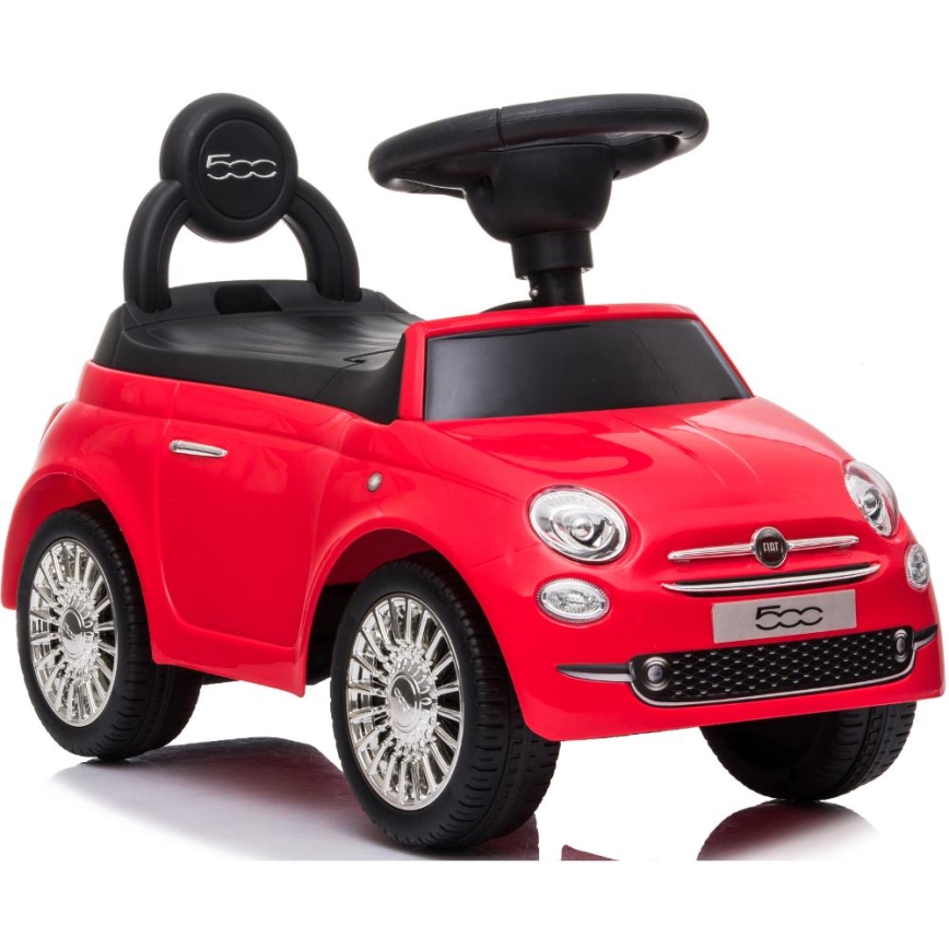 Työnnettävä auto Fiat 500 punainen