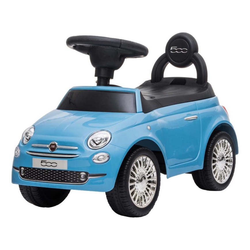Työnnettävä auto Fiat 500 sininen