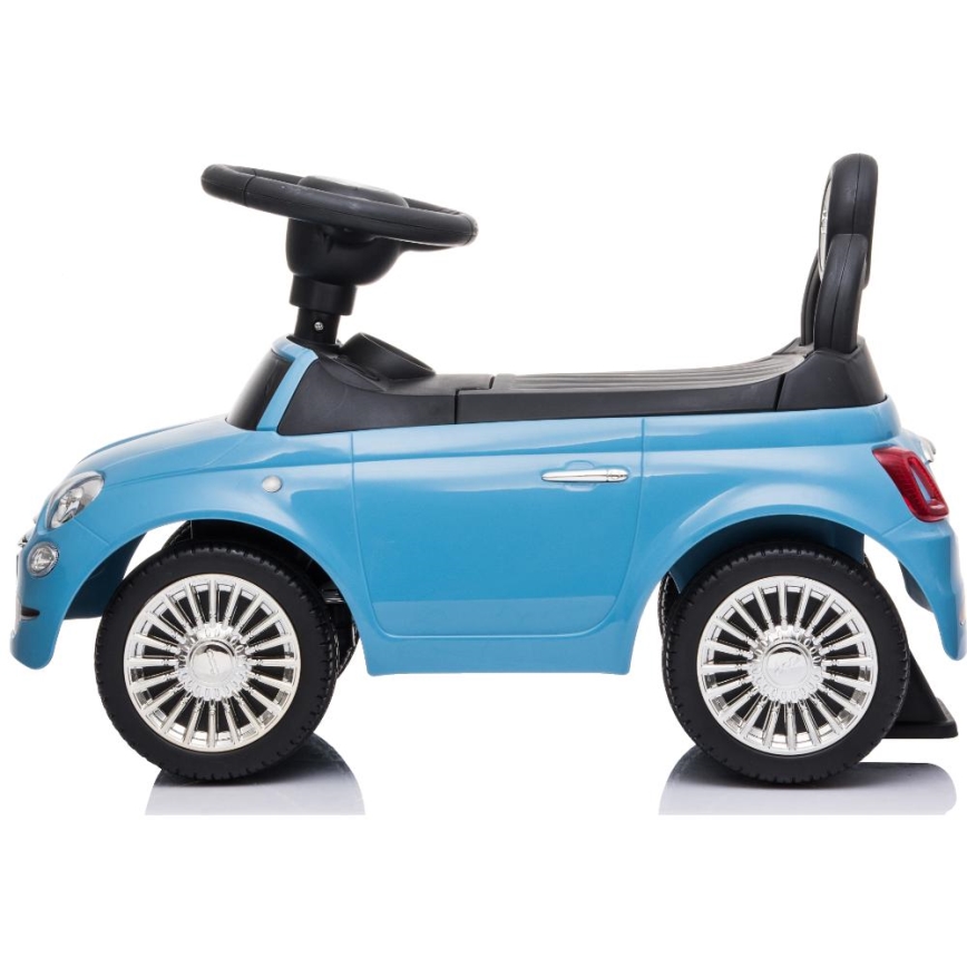 Työnnettävä auto Fiat 500 sininen