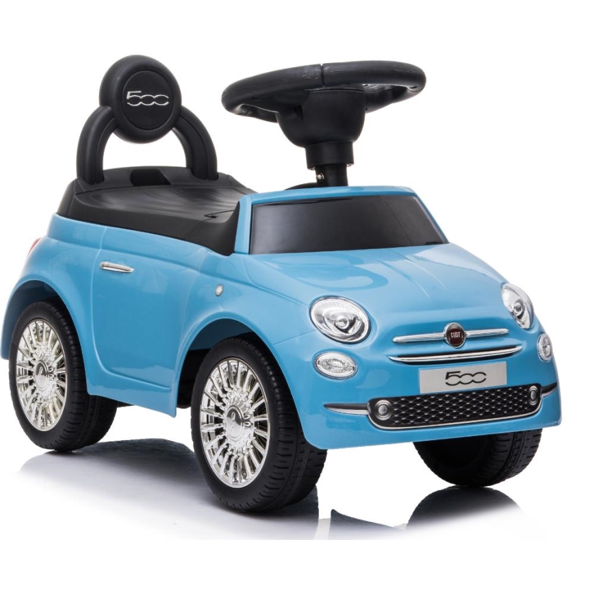 Työnnettävä auto Fiat 500 sininen
