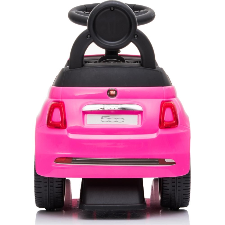 Työnnettävä auto Fiat 500 vaaleanpunainen