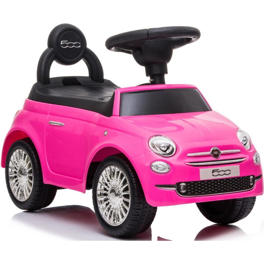 Työnnettävä auto Fiat 500 vaaleanpunainen