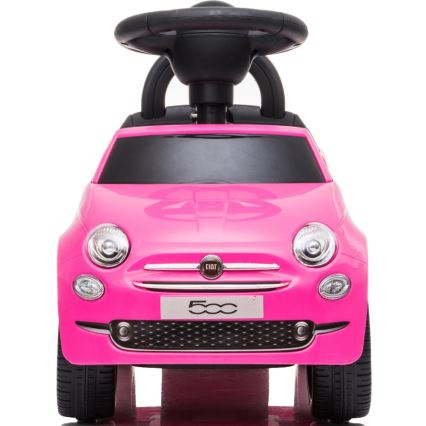 Työnnettävä auto Fiat 500 vaaleanpunainen