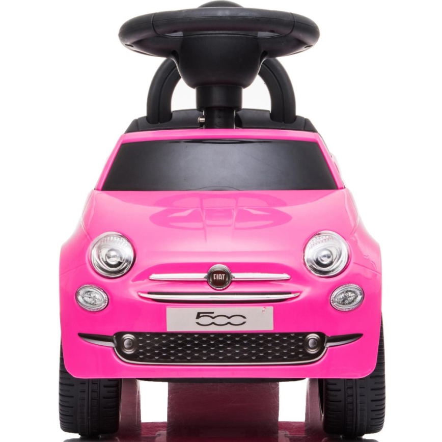 Työnnettävä auto Fiat 500 vaaleanpunainen