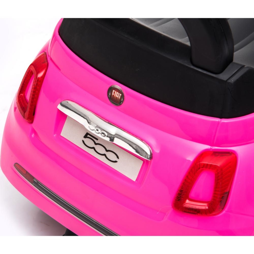 Työnnettävä auto Fiat 500 vaaleanpunainen