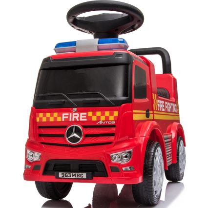 Työnnettävä auto Mercedes Paloauto punainen