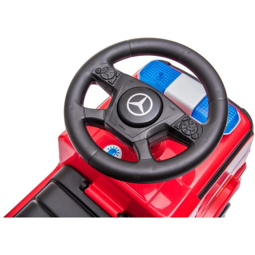 Työnnettävä auto Mercedes Paloauto punainen